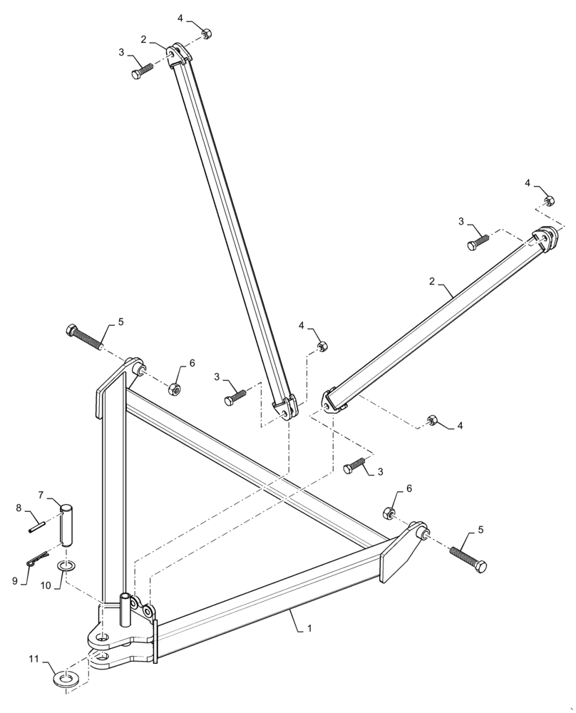 Схема запчастей Case IH 4765 - (37.162.AA[02]) - REAR HITCH 350 BUSHELL (37) - HITCHES, DRAWBARS & IMPLEMENT COUPLINGS