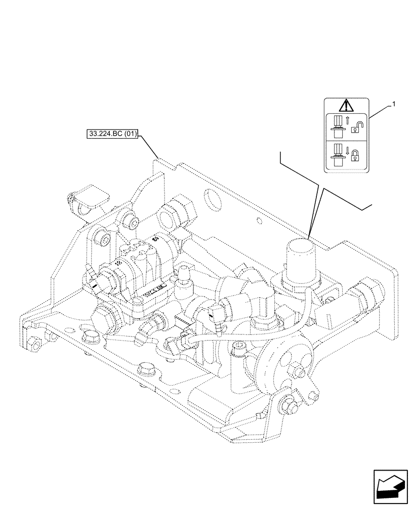 Схема запчастей Case IH MAXXUM 145 - (90.108.AC[12]) - VAR - 758447, 758448, 758449 - DECAL, PRESSURE CONTROL VALVE (90) - PLATFORM, CAB, BODYWORK AND DECALS