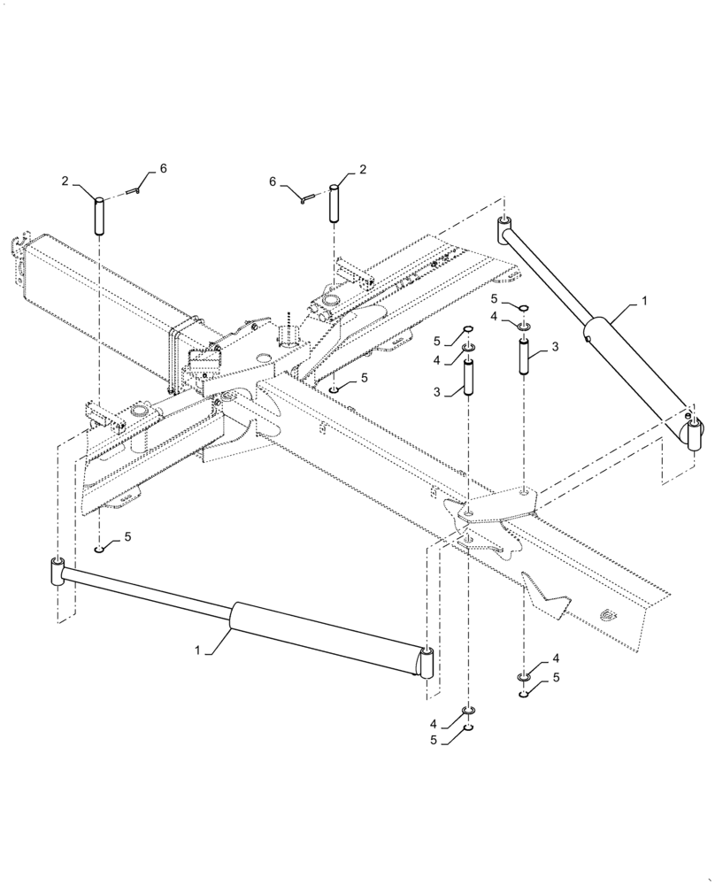 Схема запчастей Case IH 1255 - (35.162.AB[02]) - 24 ROW HYDRAULIC FOLD CYLINDER (35) - HYDRAULIC SYSTEMS