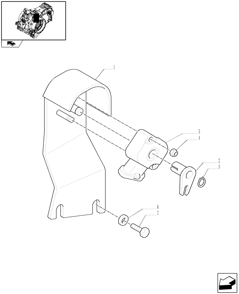 Схема запчастей Case IH PUMA 180 - (1.75.0[09]) - HYDRAULIC POWER LIFT - ASSY POSITION CONTROL DEVICE (06) - ELECTRICAL SYSTEMS