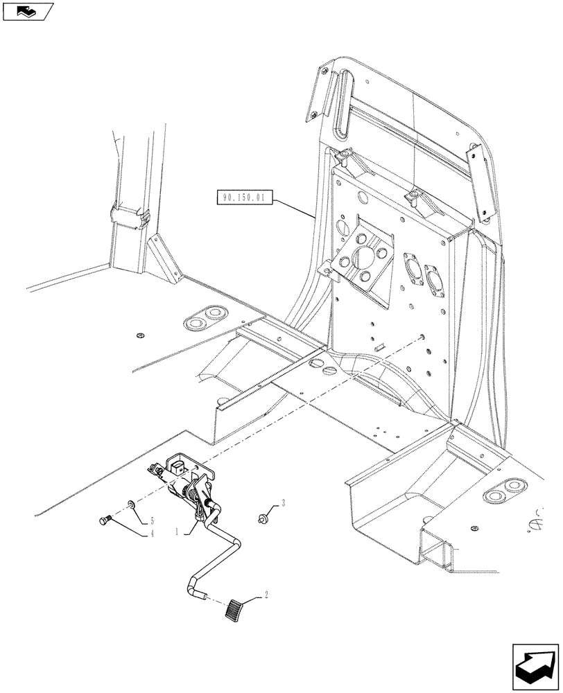 Схема запчастей Case IH PUMA 130 - (10.220.01) - ACCELERATOR PEDAL (10) - ENGINE