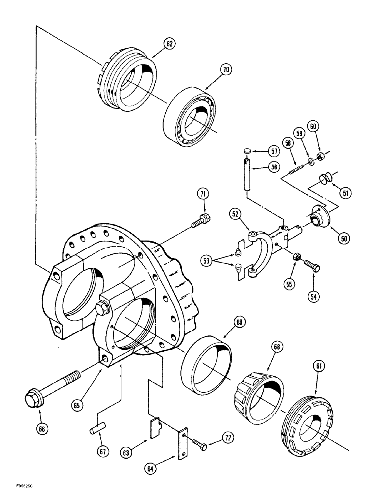 Схема запчастей Case IH 9380 - (6-164) - AXLE ASSEMBLY, DIFFERENTIAL AND CARRIER WITH LIMITED SLIP (CONTD) (06) - POWER TRAIN