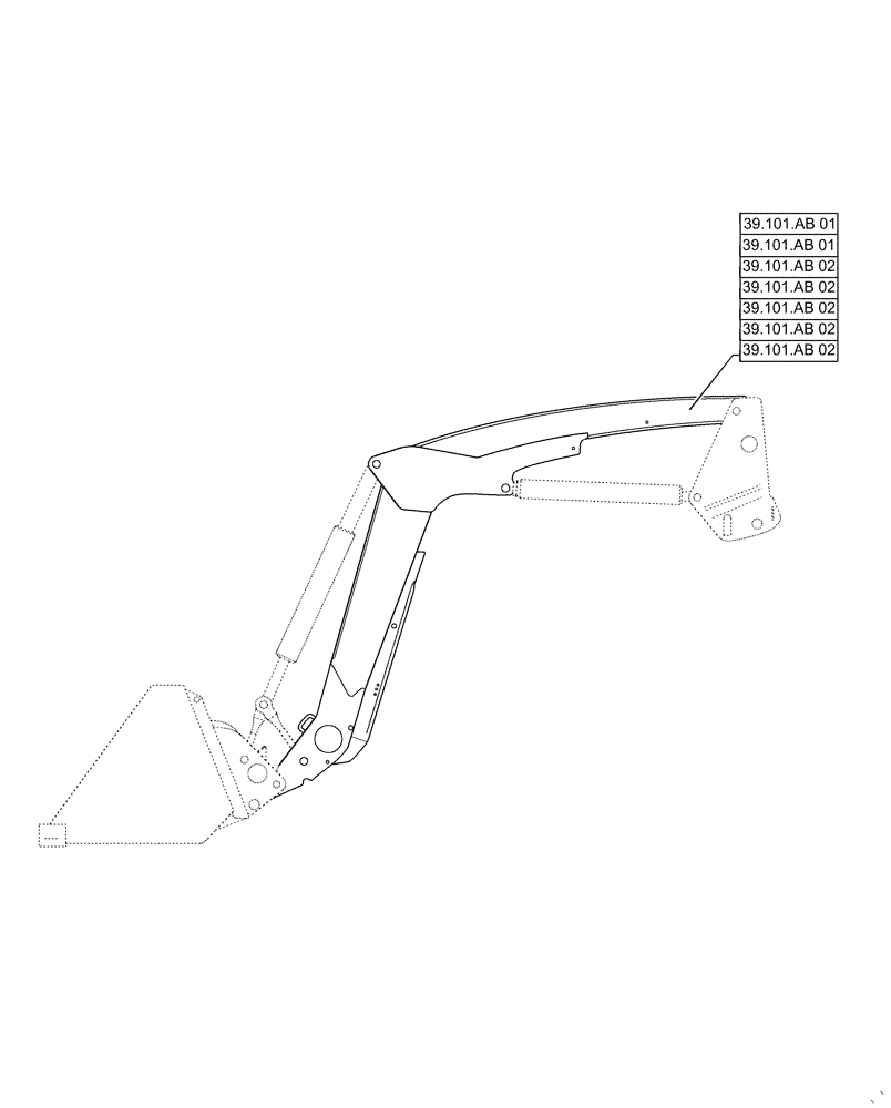 Схема запчастей Case IH L565 - (39.000.00) - SECTION INDEX - FRAMES AND BALLASTING (39) - FRAMES AND BALLASTING