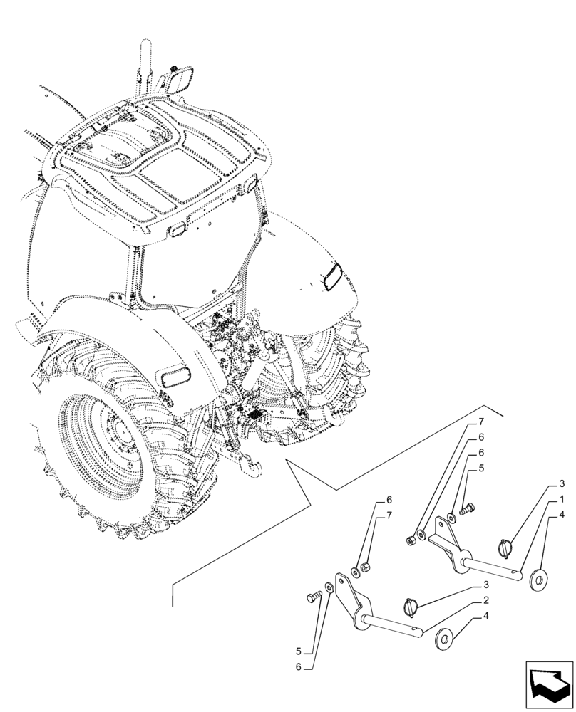 Схема запчастей Case IH PUMA 165 - (37.120.AO[10]) - VAR - 391170, 758071, 758072, 758075, 758076, 758077 - 3 HITCH POINT, LINKAGE, HOLDER (37) - HITCHES, DRAWBARS & IMPLEMENT COUPLINGS