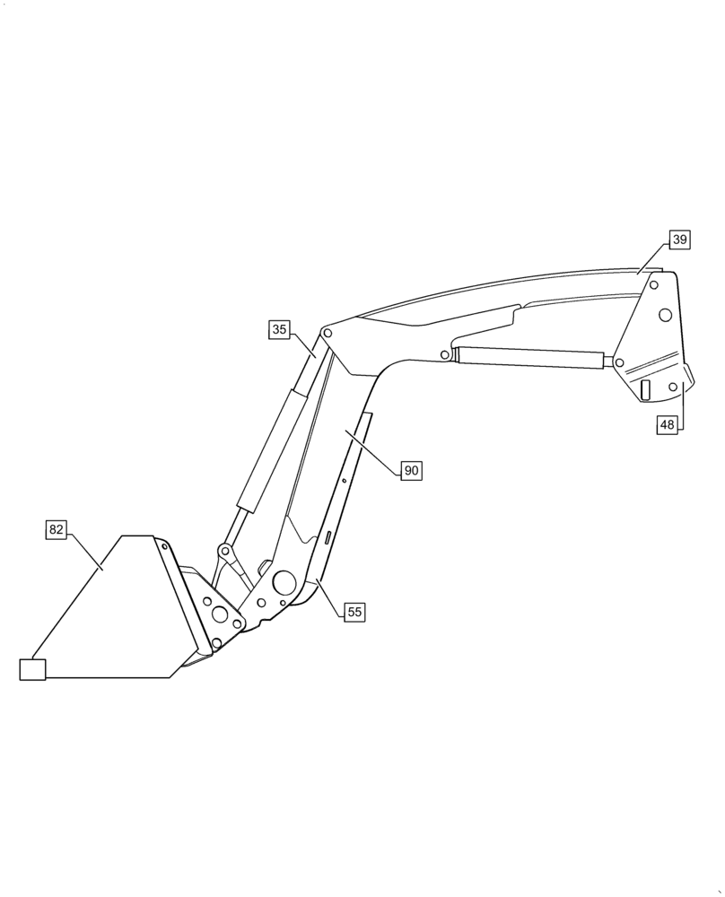 Схема запчастей Case IH L575 - (00.000.00) - PICTORIAL INDEX - MAIN SECTIONS , (00) - GENERAL & PICTORIAL INDEX