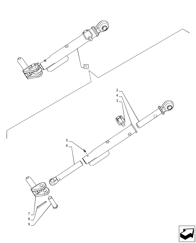 Схема запчастей Case IH PUMA 165 - (37.120.AF[03]) - VAR - 391171 - STABILIZER, COMPONENTS (37) - HITCHES, DRAWBARS & IMPLEMENT COUPLINGS