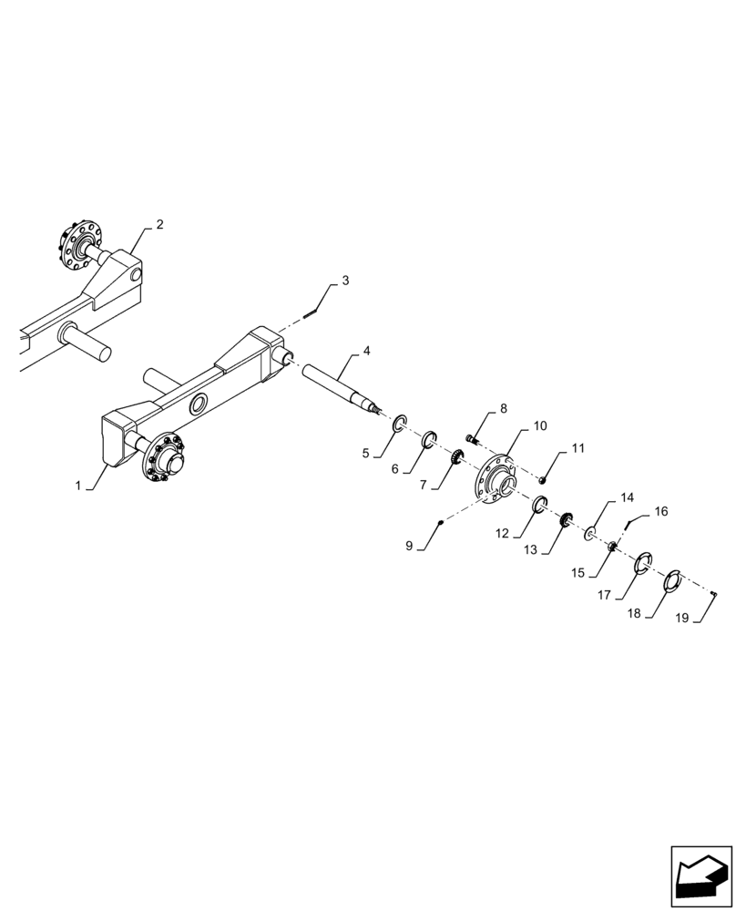 Схема запчастей Case IH 550 - (9-030) - AXLE, TANDEM ASSY, 550 (09) - CHASSIS/ATTACHMENTS