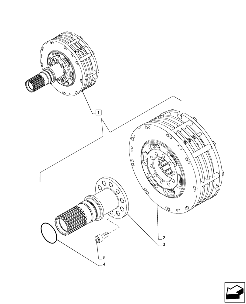 Схема запчастей Case IH PUMA 150 CVT - (31.146.AE[02]) - VAR - 758091, 758093, 758245, 758247, 758248 - FRONT PTO, CLUTCH, COMPONENTS (31) - IMPLEMENT POWER TAKE OFF