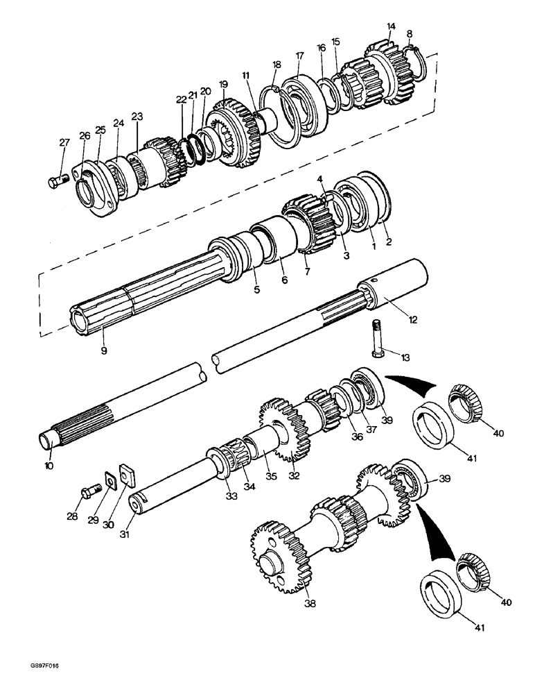 Схема запчастей Case IH 885 - (6-20) - DRIVESHAFT (06) - POWER TRAIN