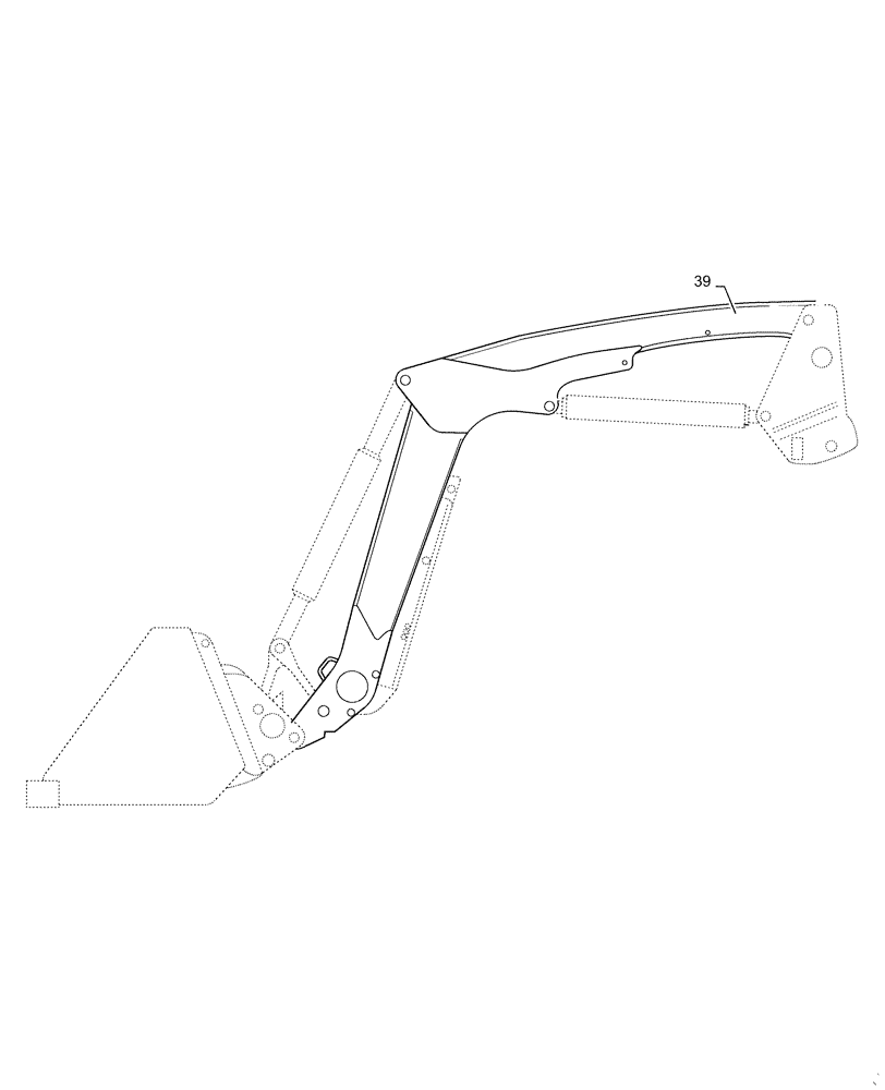 Схема запчастей Case IH L575 - (00.000.39) - PICTORIAL INDEX - FRAMES AND BALLASTING (00) - GENERAL & PICTORIAL INDEX