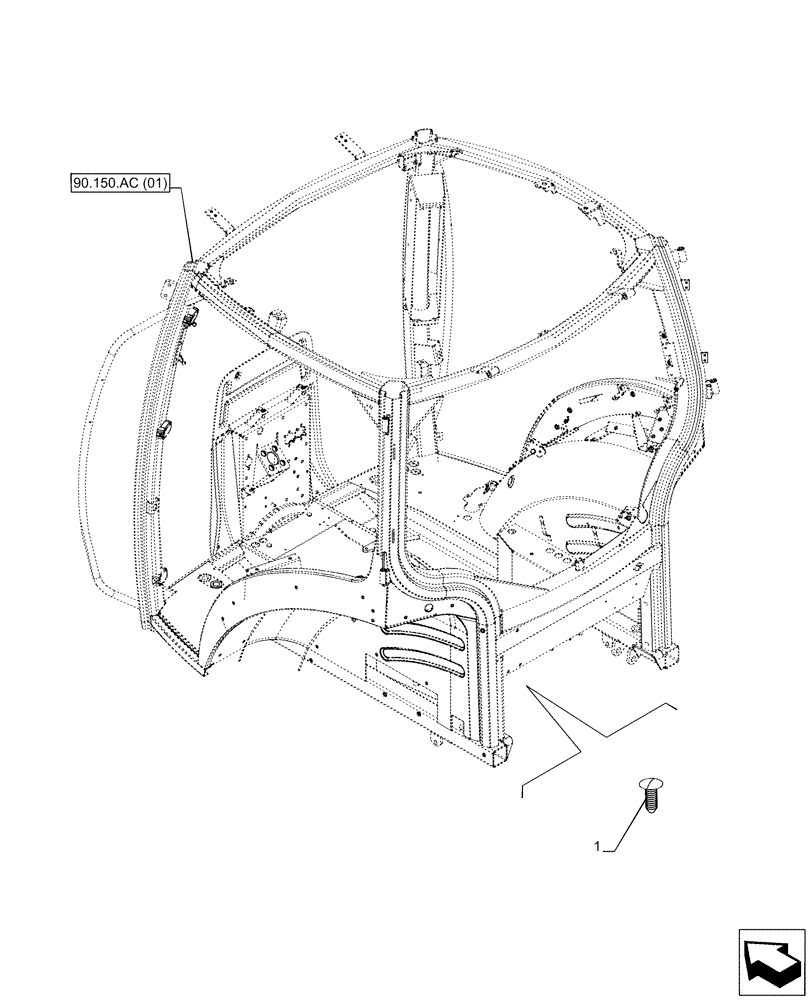 Схема запчастей Case IH PUMA 220 - (55.031.AB[02]) - VAR - 391147 - EMERGENCY BRAKE, PLUG (55) - ELECTRICAL SYSTEMS