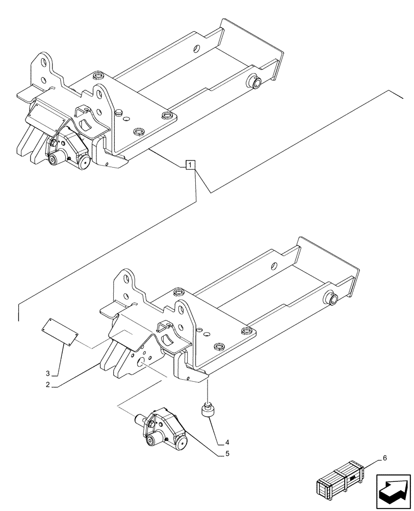 Схема запчастей Case IH PUMA 165 - (37.106.AA[03]) - VAR - 758113 - TOW HOOK, SUPPORT, COMPONENTS (37) - HITCHES, DRAWBARS & IMPLEMENT COUPLINGS