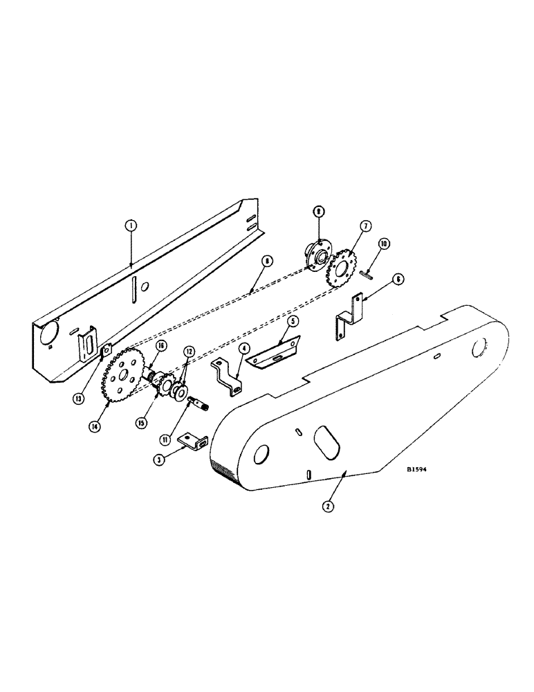 Схема запчастей Case IH 1060 - (020) - DRAPER DRIVES, HEAVY DUTY EXTENDED CUTTER BAR (58) - ATTACHMENTS/HEADERS