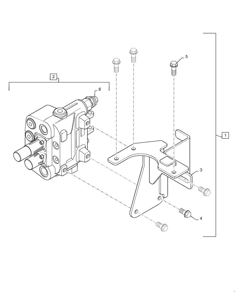 Схема запчастей Case IH FARMALL 35C - (35.723.00[01]) - FRONT LOADER CONTROL VALVE ASSY, FARMALL 30C, 35C, 40C, 50C (35) - HYDRAULIC SYSTEMS