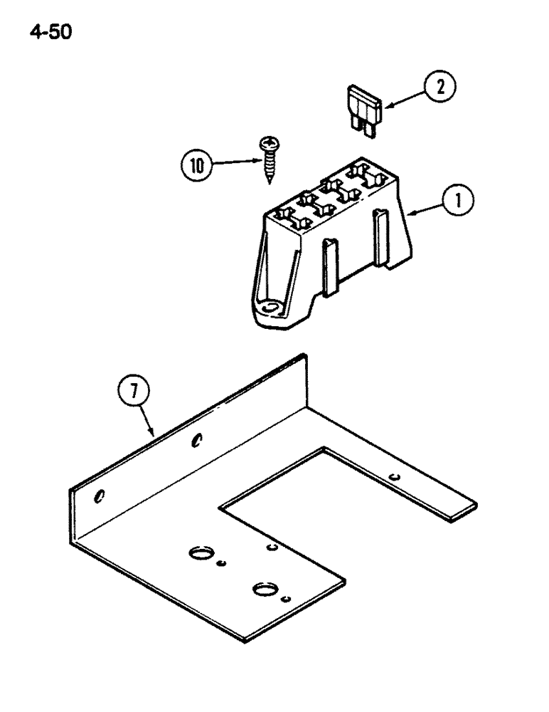 Схема запчастей Case IH 1620 - (4-050) - FUSE AND FUSE BLOCK (06) - ELECTRICAL