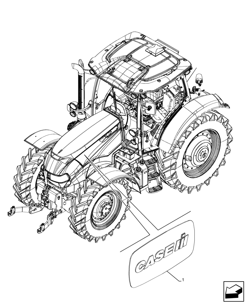 Схема запчастей Case IH MAXXUM 115 - (90.108.AB[06]) - VAR - 392208, 743726, 774940 - MODEL IDENTIFICATION DECAL, OIL FILTER (90) - PLATFORM, CAB, BODYWORK AND DECALS