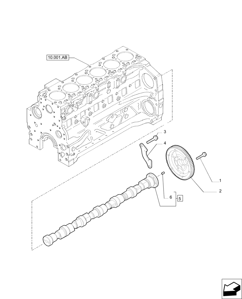 Схема запчастей Case IH PUMA 200 - (10.106.AA) - CAMSHAFT - TIMING CONTROL (10) - ENGINE