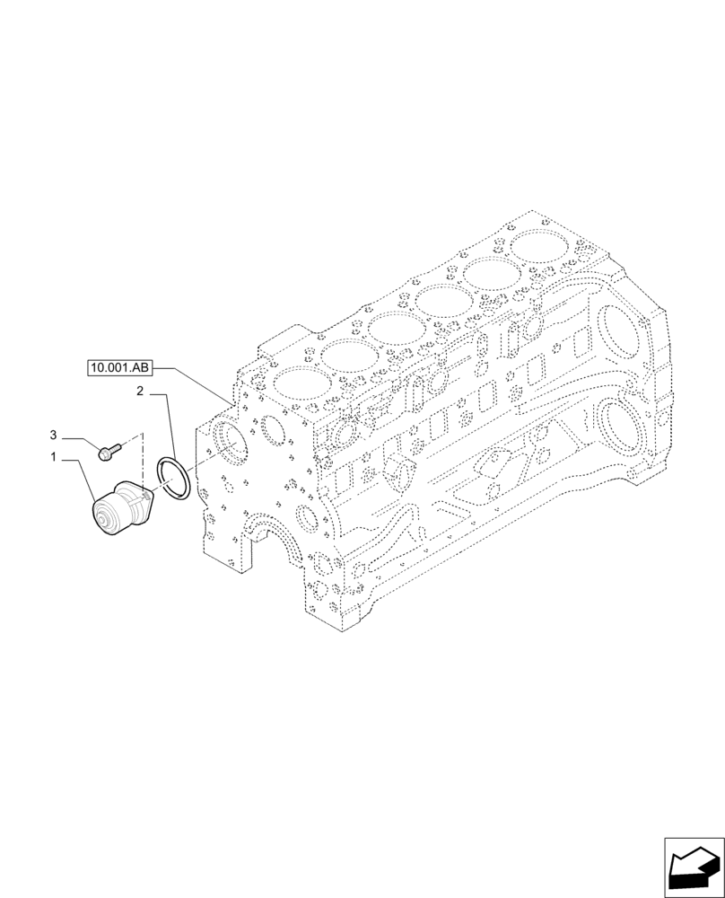 Схема запчастей Case IH PUMA 215 - (10.400.BB[01]) - WATER PUMP (10) - ENGINE