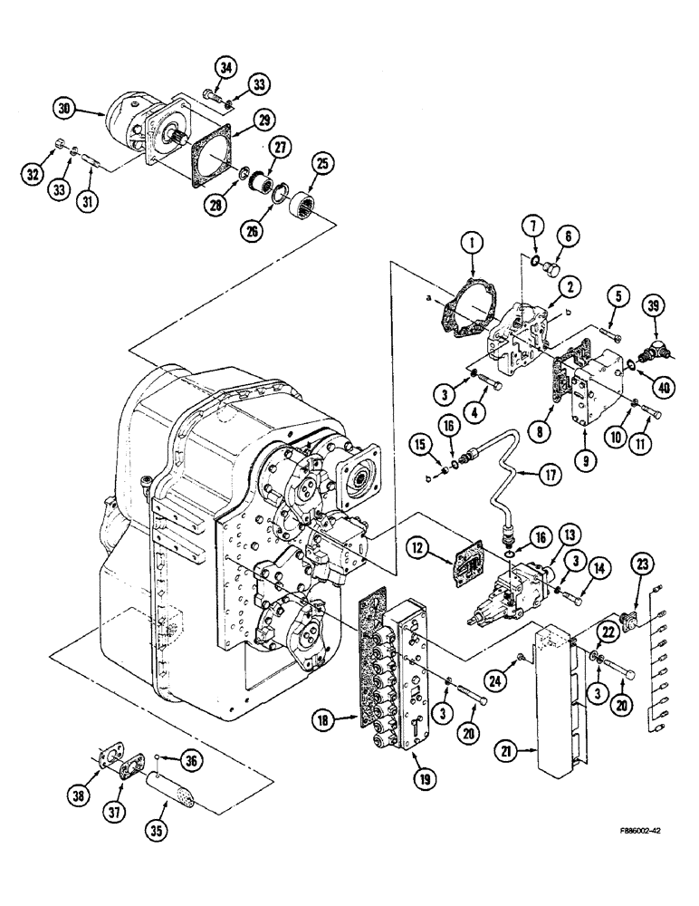 Схема запчастей Case IH STEIGER - (6-04) - TRANSMISSION (06) - POWER TRAIN