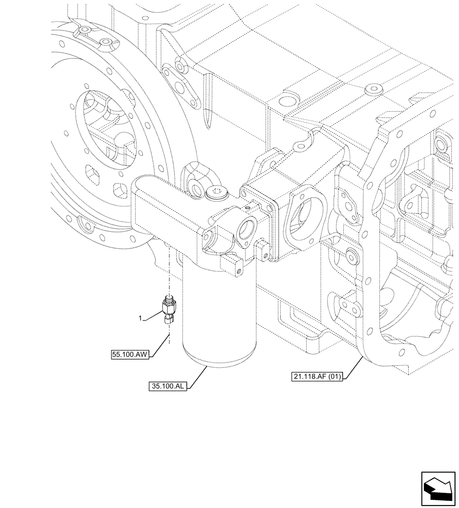 Схема запчастей Case IH MAXXUM 150 - (55.036.AA) - VAR - 391828 - TEMPERATURE SWITCH (55) - ELECTRICAL SYSTEMS