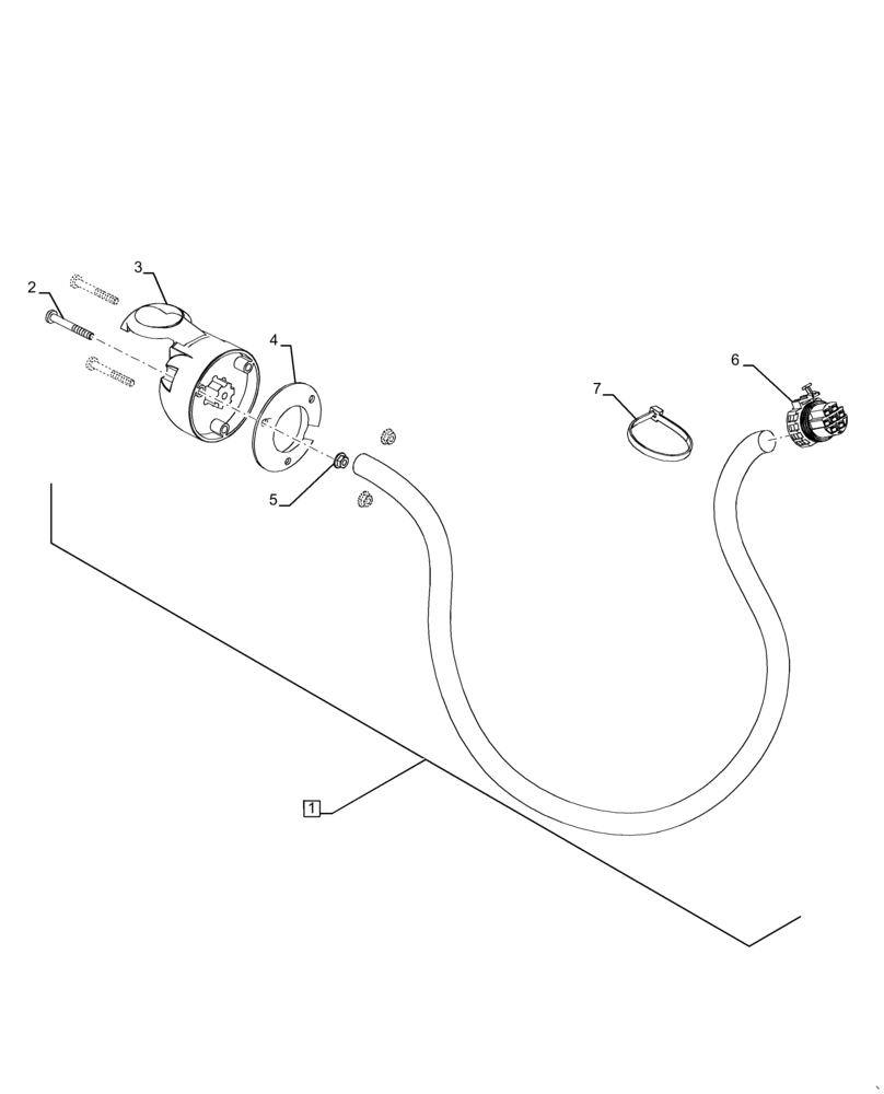 Схема запчастей Case IH MAGNUM 340 - (55.130.AR[03]) - EU 7 PIN WIRE HARNESS & CONNECTOR (55) - ELECTRICAL SYSTEMS