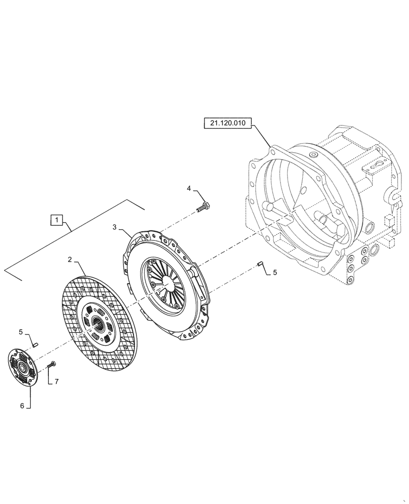 Схема запчастей Case IH FARMALL 35A - (18.110.AB[01]) - CLUTCH, MECHANICAL (18) - CLUTCH