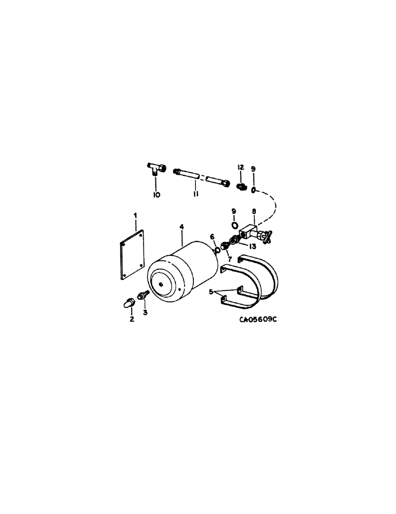 Схема запчастей Case IH 1480 - (10-71) - HYDRAULICS, ACCUMULATOR (07) - HYDRAULICS