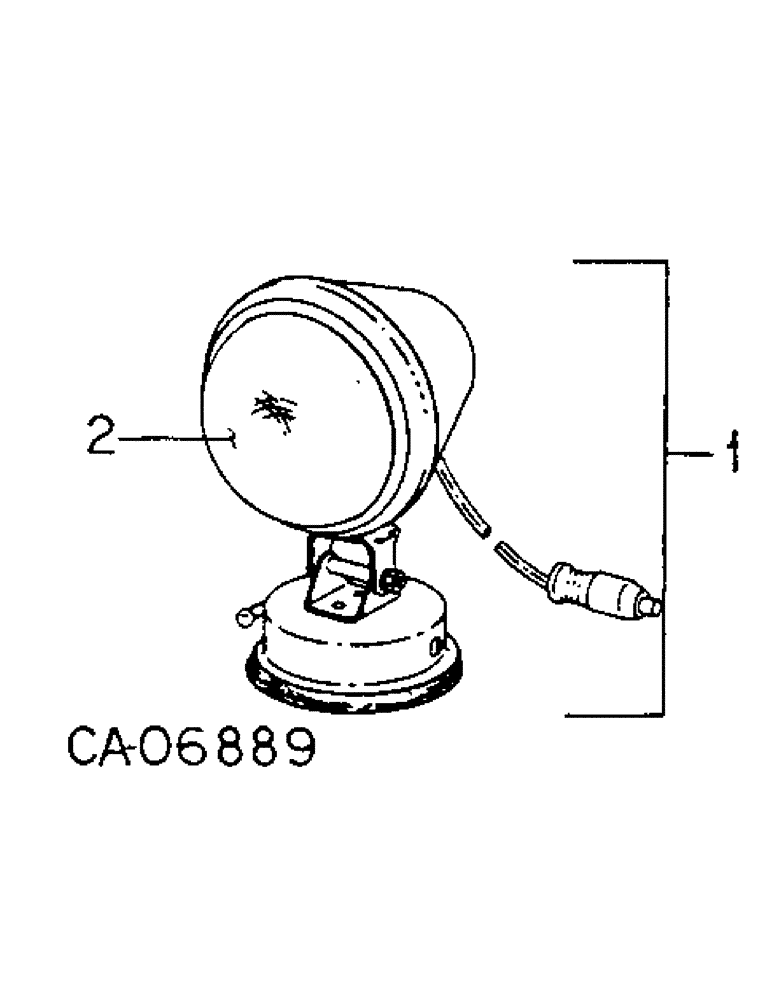 Схема запчастей Case IH 6388 - (08-13) - ELECTRICAL, AUXILIARY FLOOD LIGHT PARTS ACCESSORY (06) - ELECTRICAL