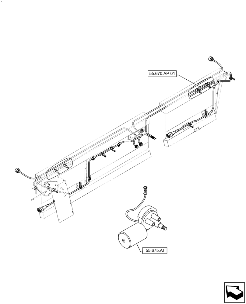 Схема запчастей Case IH 2060-15 - (55.000.00) - SECTION INDEX - ELECTRICAL SYSTEMS, 15FT (55) - ELECTRICAL SYSTEMS