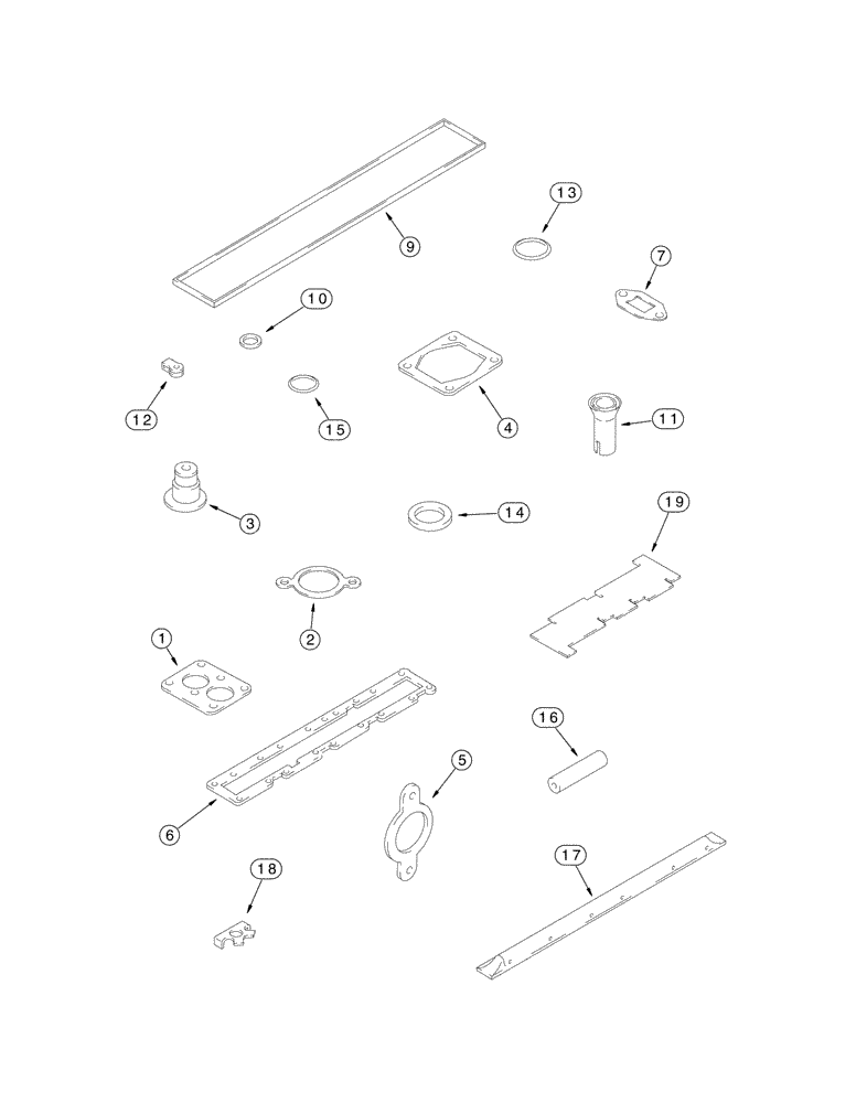 Схема запчастей Case IH MX230 - (02-44) - GASKET KIT - VALVE GRIND, MX210 AND MX230 (02) - ENGINE