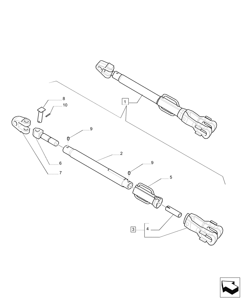 Схема запчастей Case IH PUMA 200 - (37.120.AV) - LIFT LINK ASSEMBLY “CBM” - BREAKDOWN (37) - HITCHES, DRAWBARS & IMPLEMENT COUPLINGS