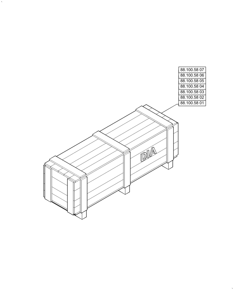 Схема запчастей Case IH 2060-20 - (00.000.88) - PICTORIAL INDEX - ACCESSORIES, 20FT (00) - GENERAL & PICTORIAL INDEX