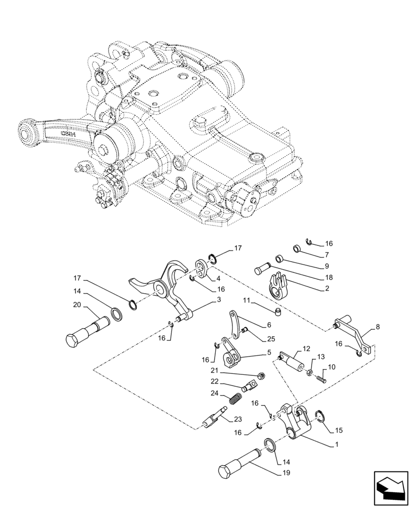 Схема запчастей Case IH FARMALL 100C - (37.110.AM[01]) - VAR - 390831 - REAR, HYDRAULIC LIFT, HOUSING, LEVER, TIE-ROD (37) - HITCHES, DRAWBARS & IMPLEMENT COUPLINGS