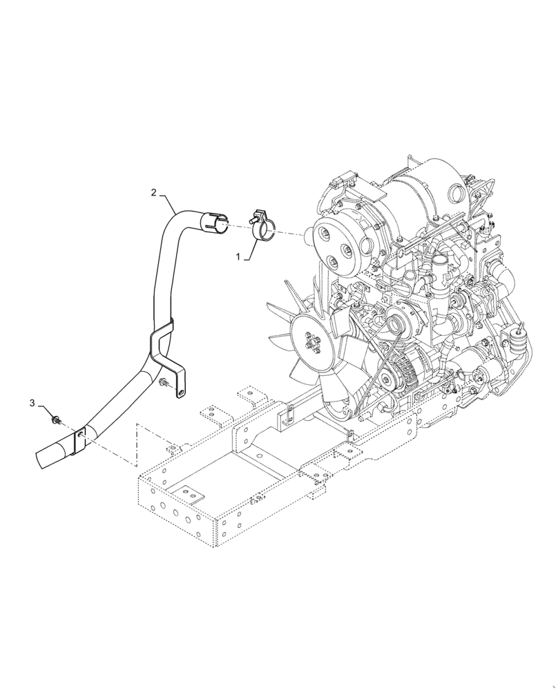 Схема запчастей Case IH FARMALL 35A - (10.254.AI[01]) - MUFFLER (10) - ENGINE