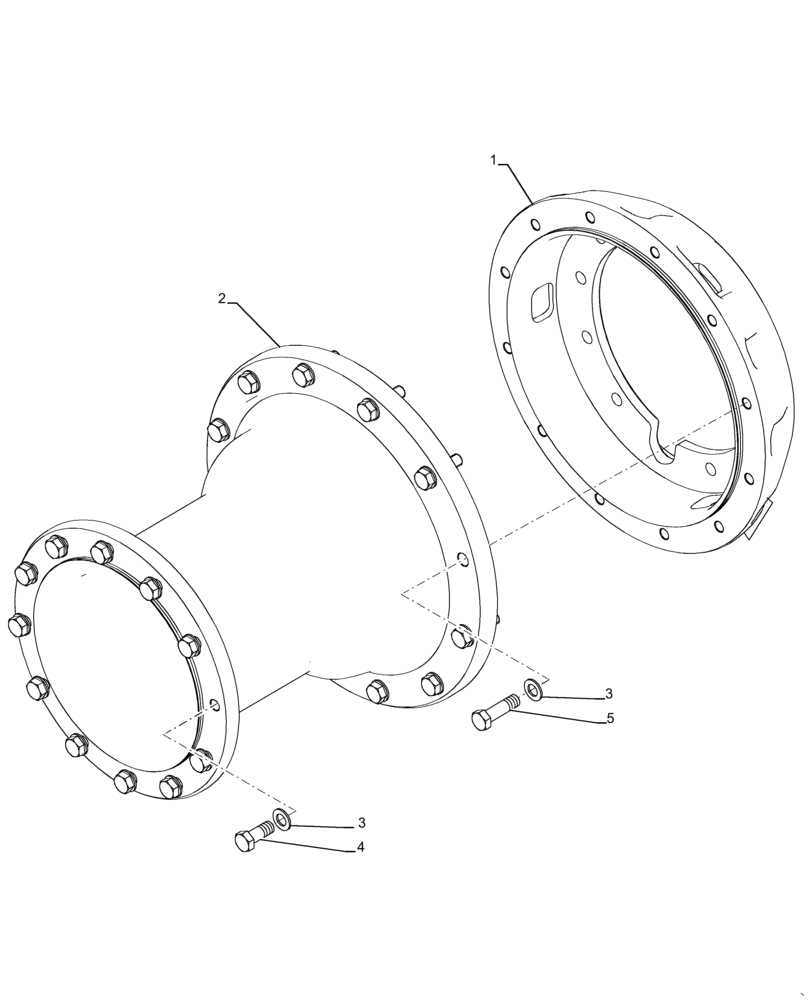 Схема запчастей Case IH MAGNUM 310 - (44.511.AD[02]) - ROWTRAC SPACERS (44) - WHEELS