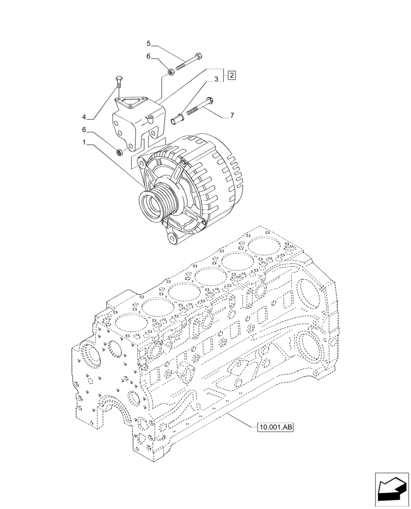 Схема запчастей Case IH PUMA 215 - (55.301.AA) - ALTERNATOR (55) - ELECTRICAL SYSTEMS