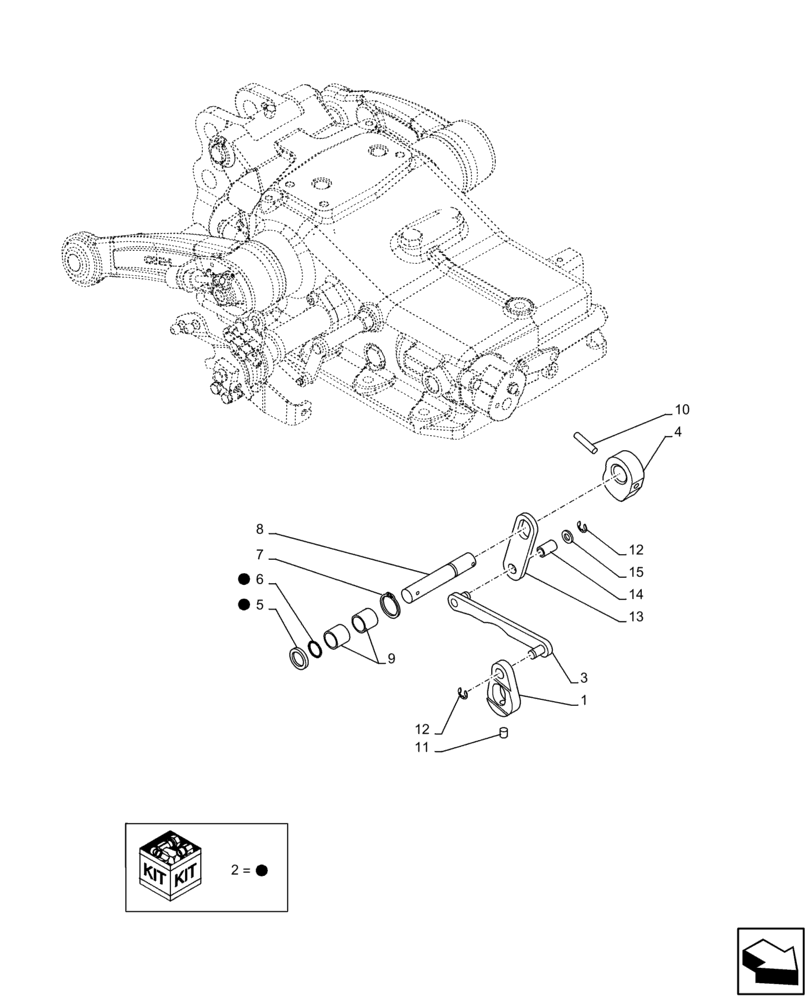 Схема запчастей Case IH FARMALL 110C - (37.110.AM[06]) - VAR - 743595 - REAR, HYDRAULIC LIFT, HOUSING, LEVER, TIE-ROD, ARM (37) - HITCHES, DRAWBARS & IMPLEMENT COUPLINGS