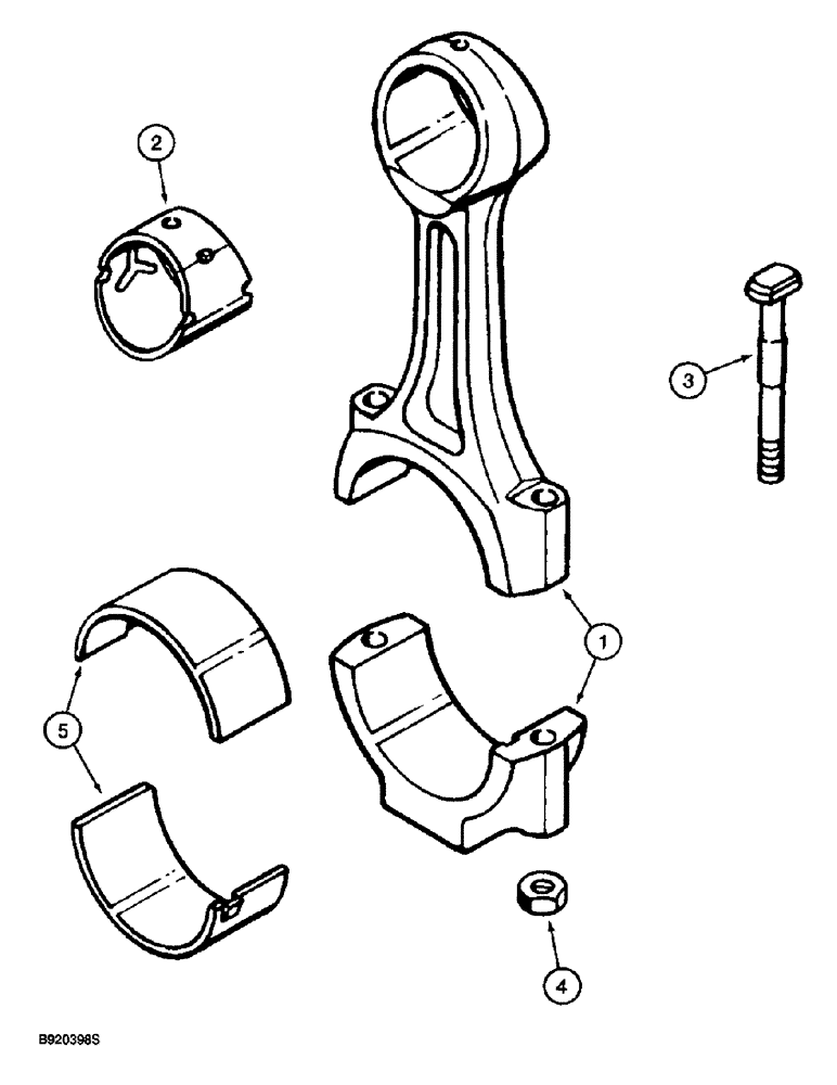 Схема запчастей Case IH 1670 - (2-59C) - CONNECTING RODS, 6TA-830 ENGINE (01) - ENGINE