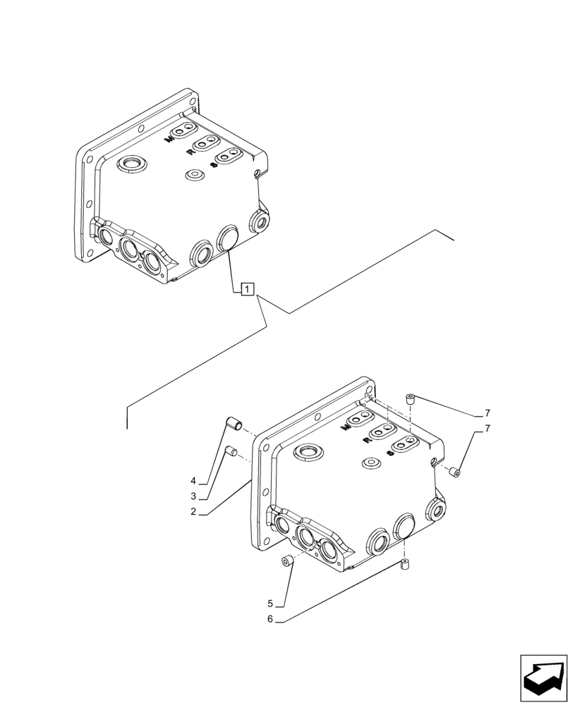 Схема запчастей Case IH PUMA 150 - (35.322.AD[02]) - VAR - 391136, 758011, 758012, 758013, 758014, 758015, 758016, 758866, 758867 - LOW PRESSURE, MANIFOLD, COMPONENTS (35) - HYDRAULIC SYSTEMS