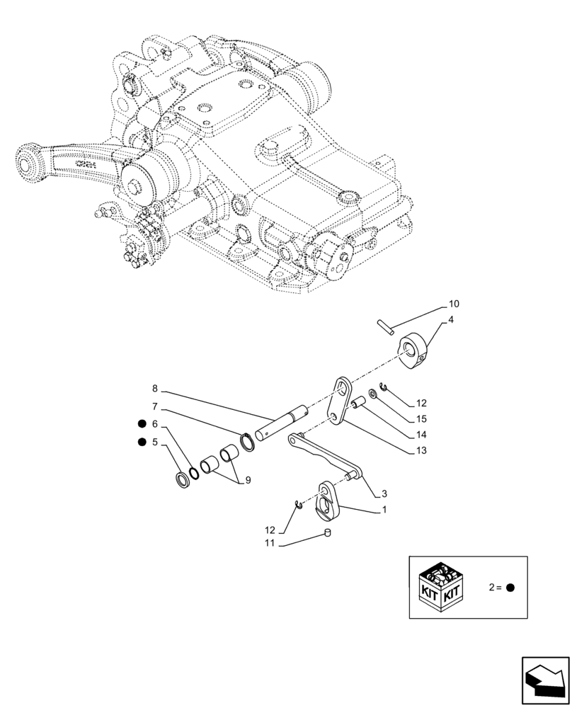 Схема запчастей Case IH FARMALL 100C - (37.110.AM[04]) - VAR - 332785 - REAR, HYDRAULIC LIFT, HOUSING, LEVER, TIE-ROD, ARM (37) - HITCHES, DRAWBARS & IMPLEMENT COUPLINGS