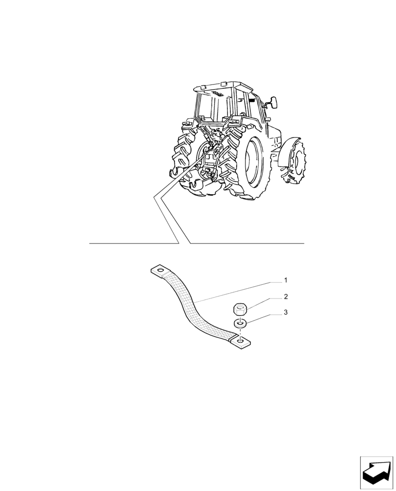 Схема запчастей Case IH PUMA 215 - (55.100.BE) - GROUND CABLE AND RELATED PARTS (55) - ELECTRICAL SYSTEMS