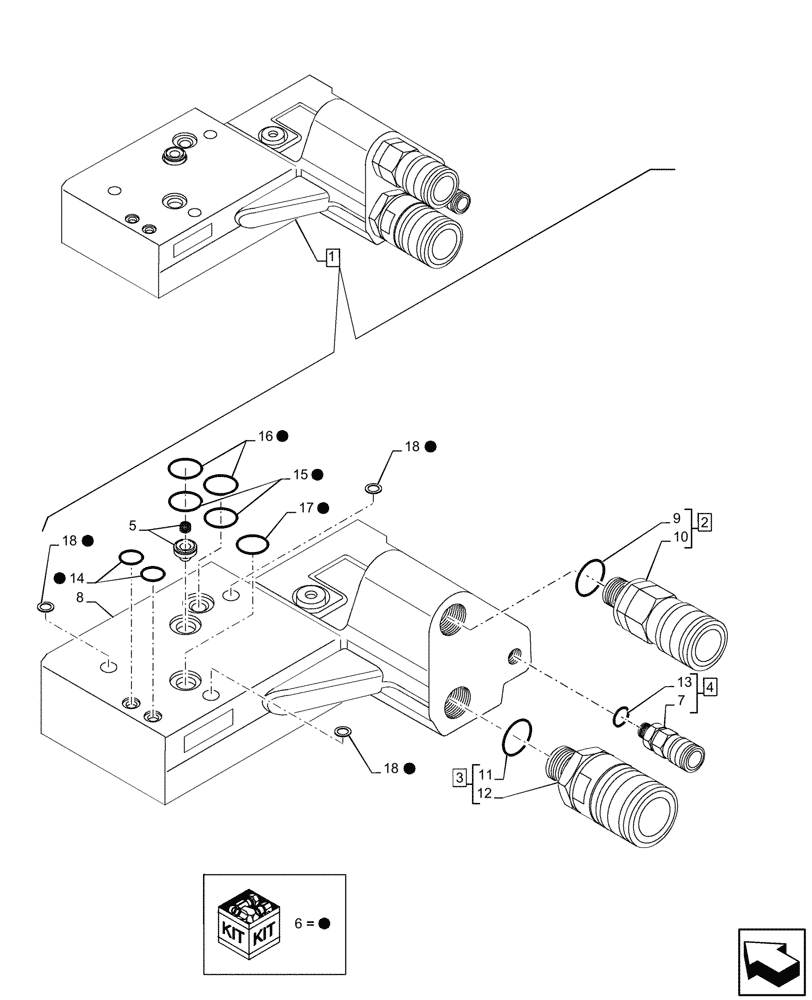 Схема запчастей Case IH MAXXUM 145 - (35.204.BE[26]) - VAR - 743686, 743741, 758358, 758359 - CONTROL VALVE SECTION, COMPONENTS (35) - HYDRAULIC SYSTEMS