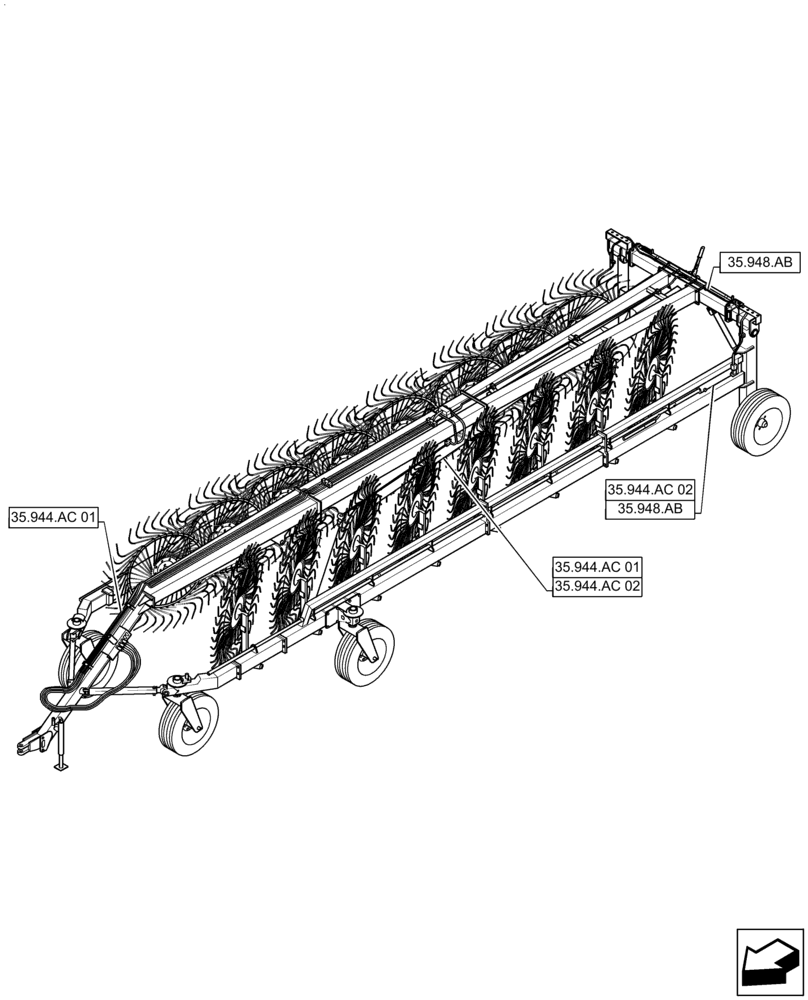 Схема запчастей Case IH WR302 - (35.000.00) - SECTION INDEX - HYDRAULIC SYSTEMS (35) - HYDRAULIC SYSTEMS
