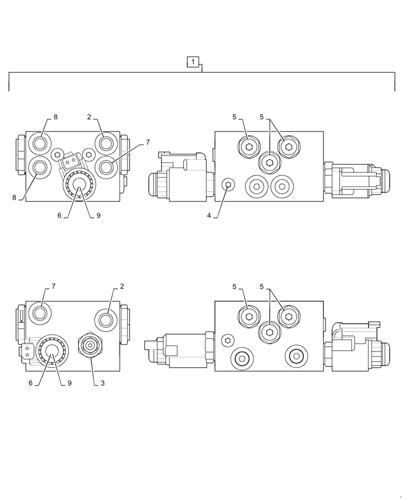 Схема запчастей Case IH 3162 - (35.410.12[03]) - HYDRAULIC, DRAPER TRANSPORT, MANIFOLD (35) - HYDRAULIC SYSTEMS