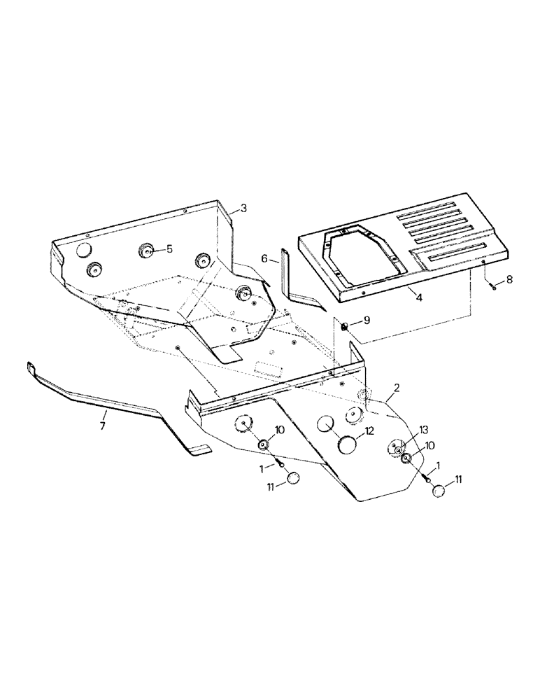 Схема запчастей Case IH KP-525 - (01-26) - TILT CONSOLE COVER (10) - CAB