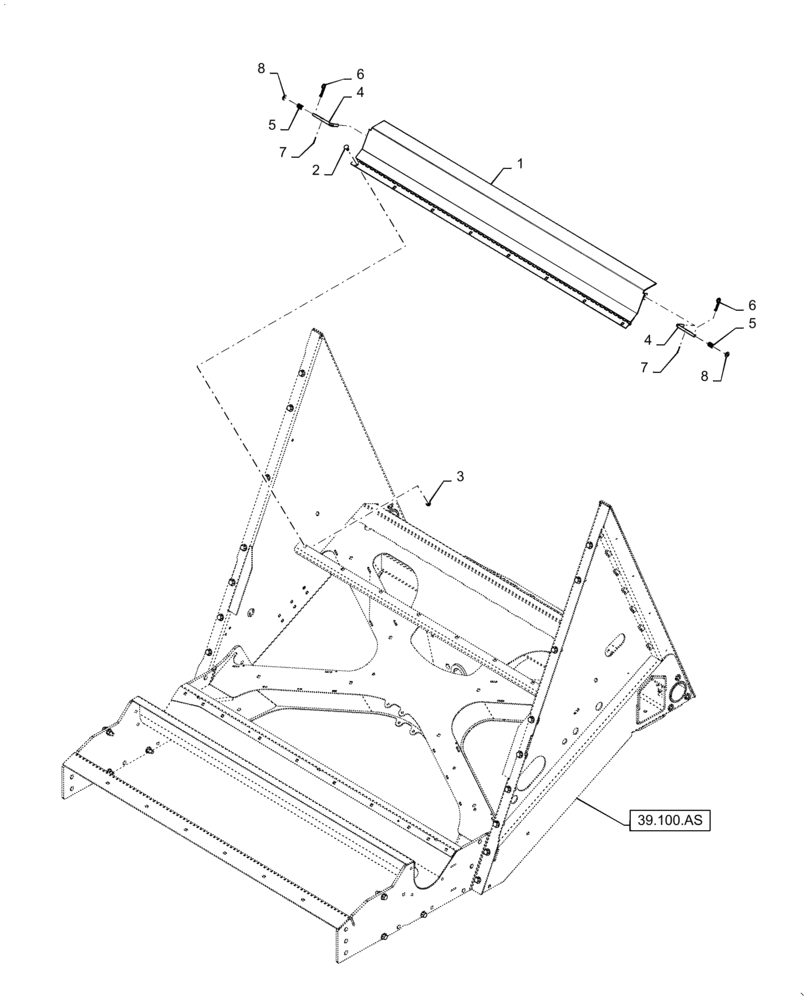 Схема запчастей Case IH 7140 - (74.101.AU) - SHOE DOOR TAILGATE (74) - CLEANING