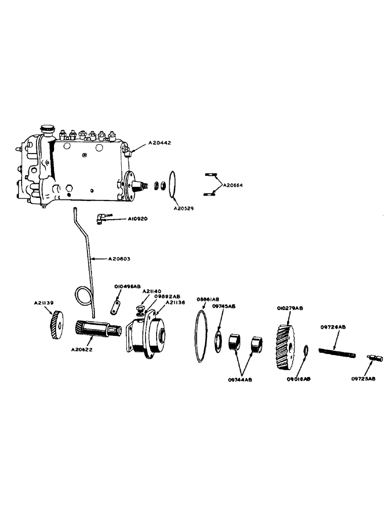 Схема запчастей Case IH 920 - (06) - DIESEL ENGINE, MULTI-PLUNGER FUEL PUMP, SERIAL NO. 8141036 AND AFTER (02) - ENGINE