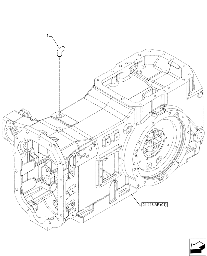 Схема запчастей Case IH MAXXUM 145 - (27.100.AI[04]) - VAR - 390923, 758450, 758451, 758452, 758454 - REAR AXLE, HOUSING, BREATHER (27) - REAR AXLE SYSTEM