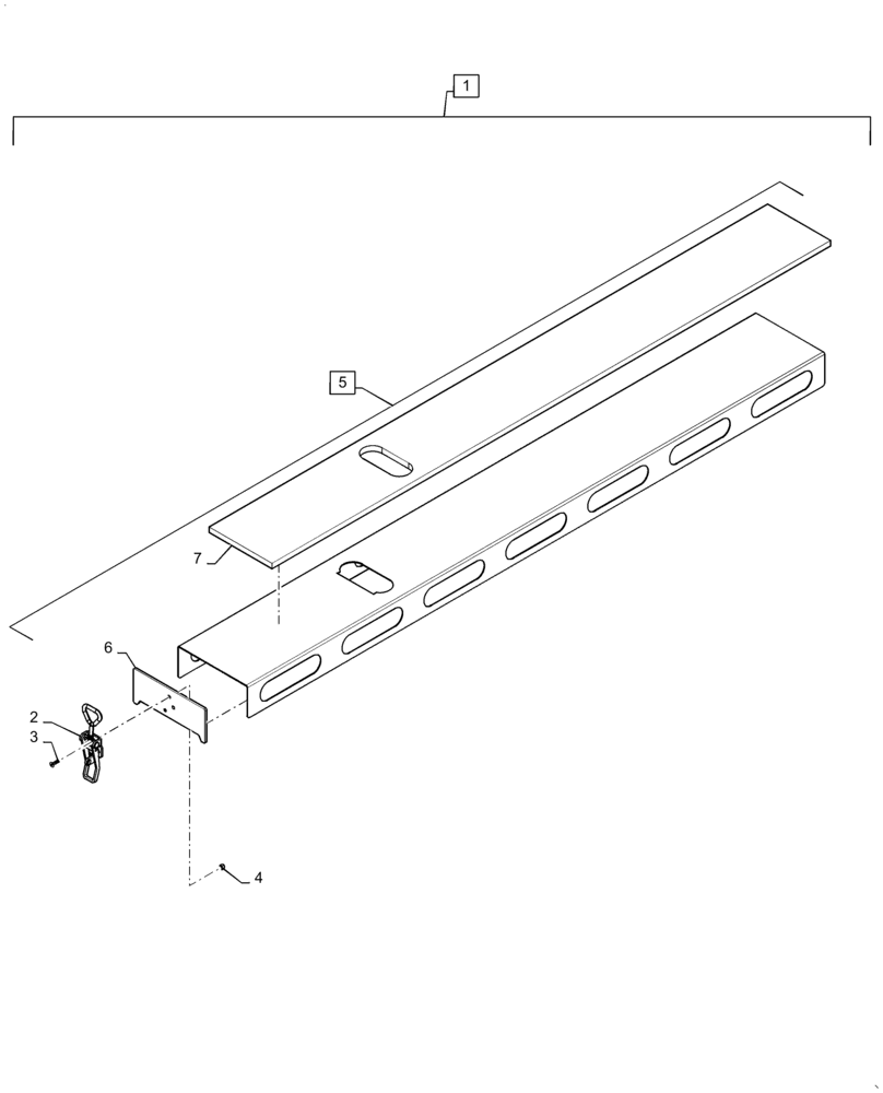 Схема запчастей Case IH 4765 - (61.800.AC[10]) - NARROW METER COVER (61) - METERING SYSTEM