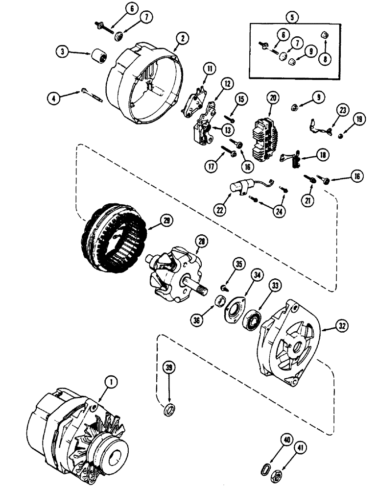 Схема запчастей Case IH 9130 - (04-44) - A181766 ALTERNATOR (04) - Drive Train